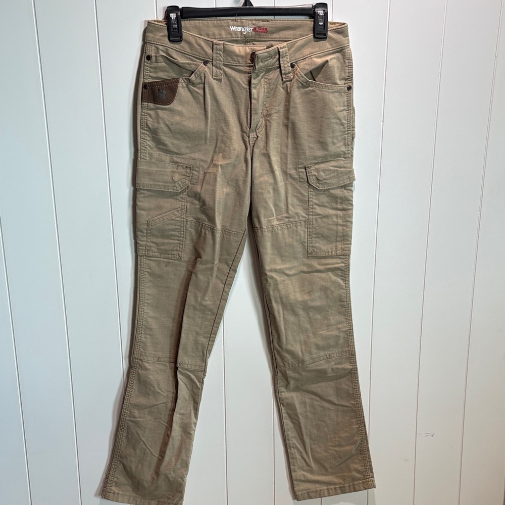 Wrangler Riggs Workwear canvas pants durable cargo work pants 4